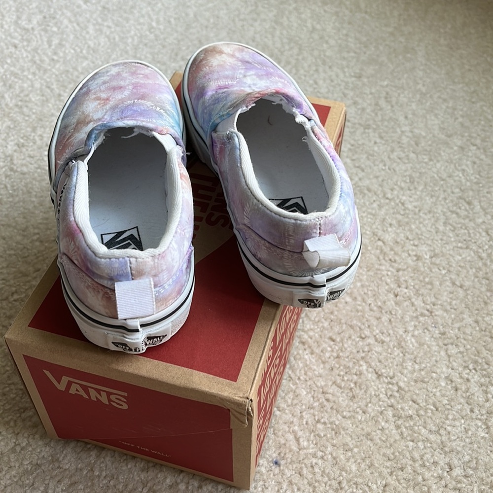 Vans Asher shoe - multi heart tie-dye- size 12 - Picture 3 of 5